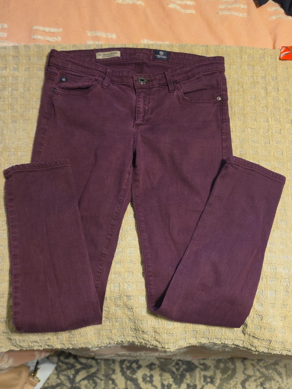 AG Adriano Goldschmied Skinny Jeans in Plum